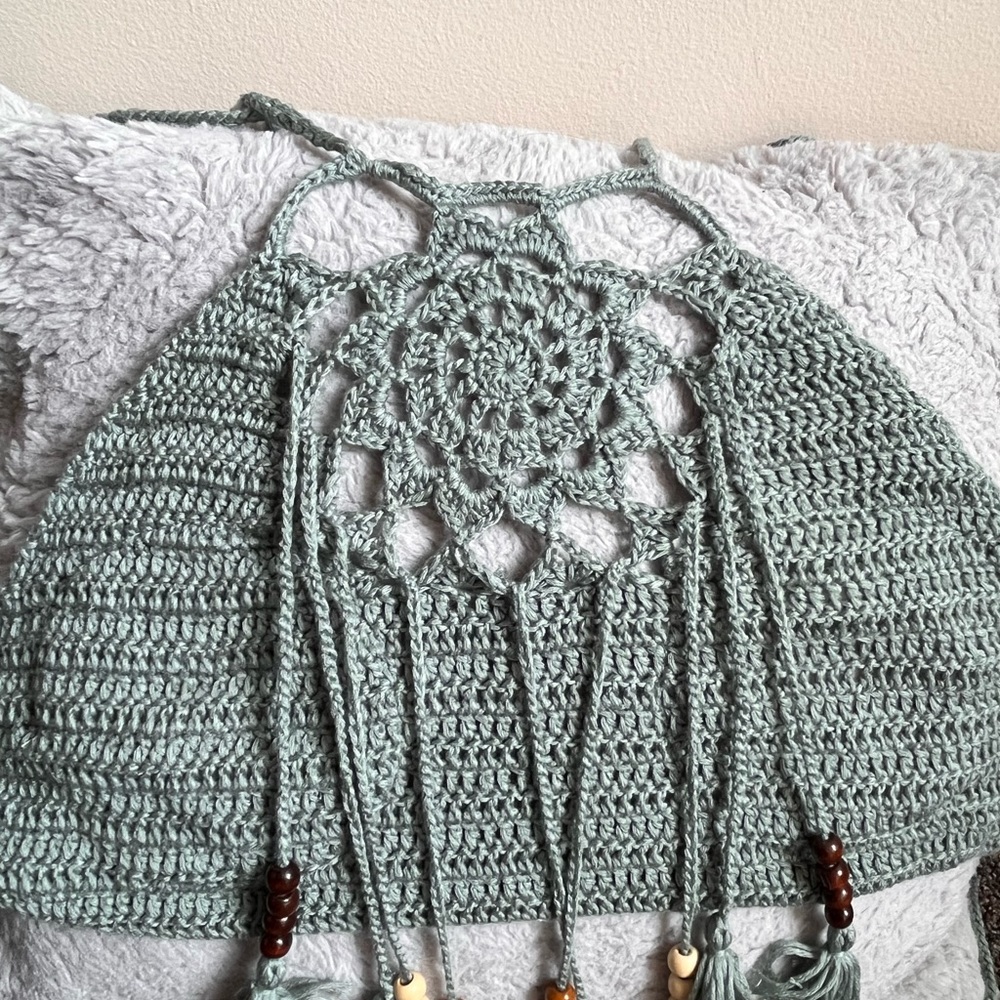 Hand Crocheted Boho Top - Picture 2 of 3